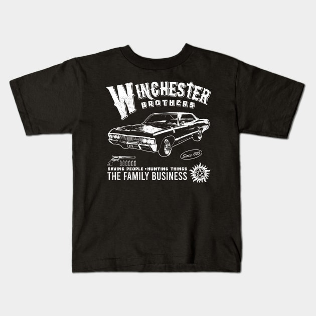 Winchester Brothers Kids T-Shirt by OniSide